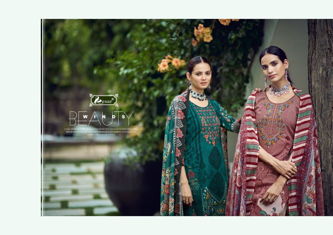 Selena By Kesar Embroidery Lawn Cotton Dress Material Wholesale Shop In Surat